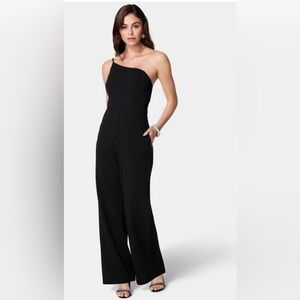 🆕Bebe Black One-Shoulder Jumpsuit